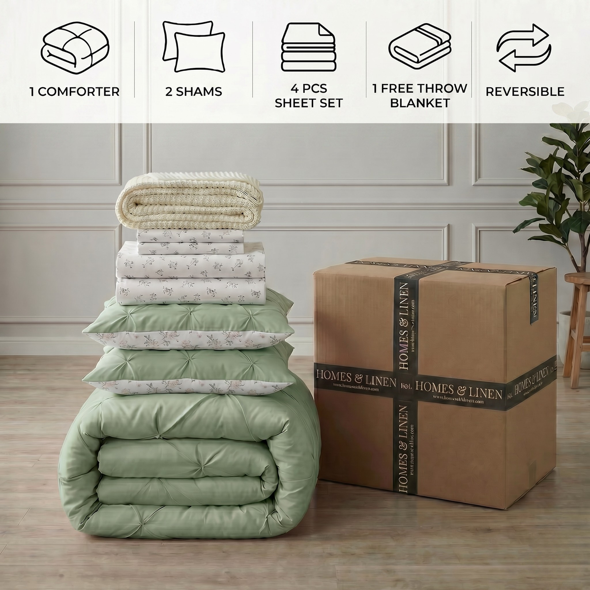 8 perfectly matched pieces. One box. Zero stress.